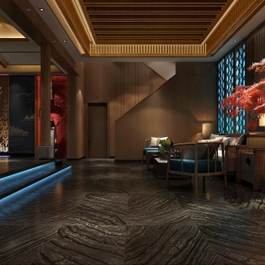 新中式足疗店3D模型下载